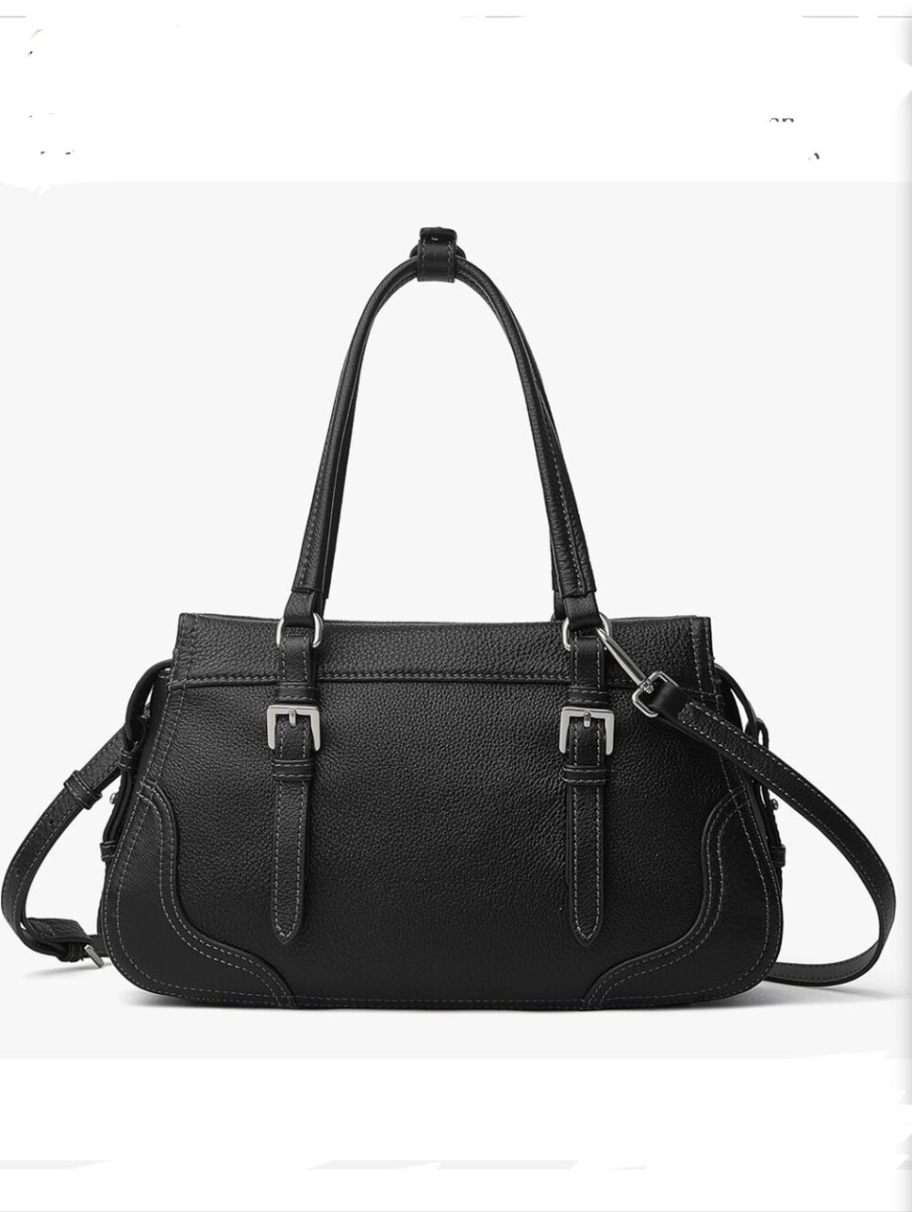 NIB Genuine Leather Satchel Purse Doctor Bag Handbag Shoulder Crossbody Gorgeous